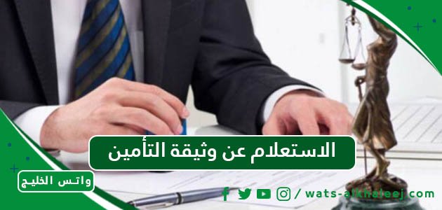 الاستعلام عن وثيقة التأمين