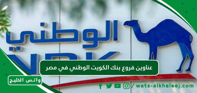 عناوين فروع بنك الكويت الوطني في مصر